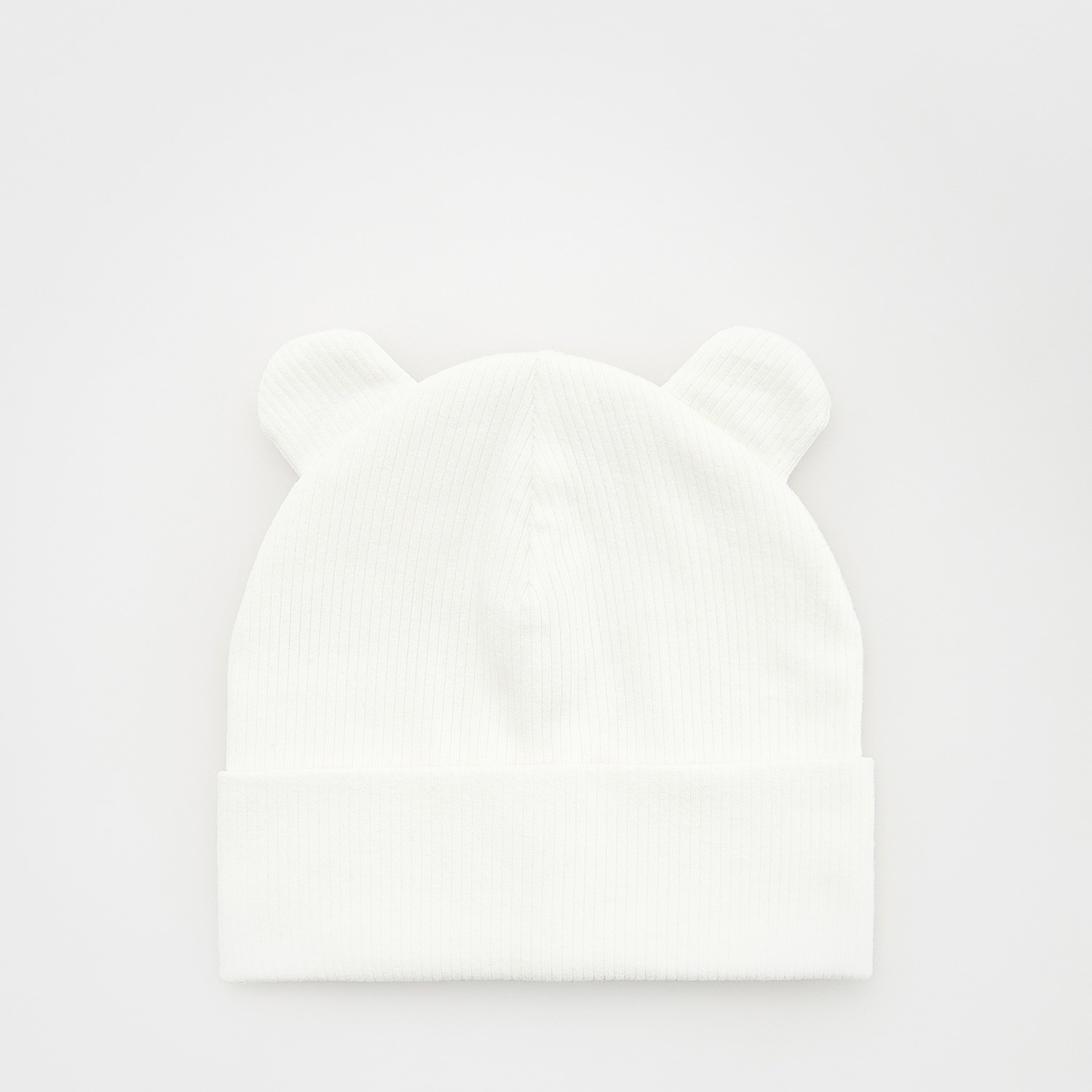 Reserved - Čiapka beanie s uškami - Krémová