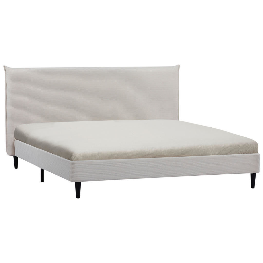 Livetastic ČALÚNENÁ POSTEĽ, 180/200 cm, drevo, textil, biela