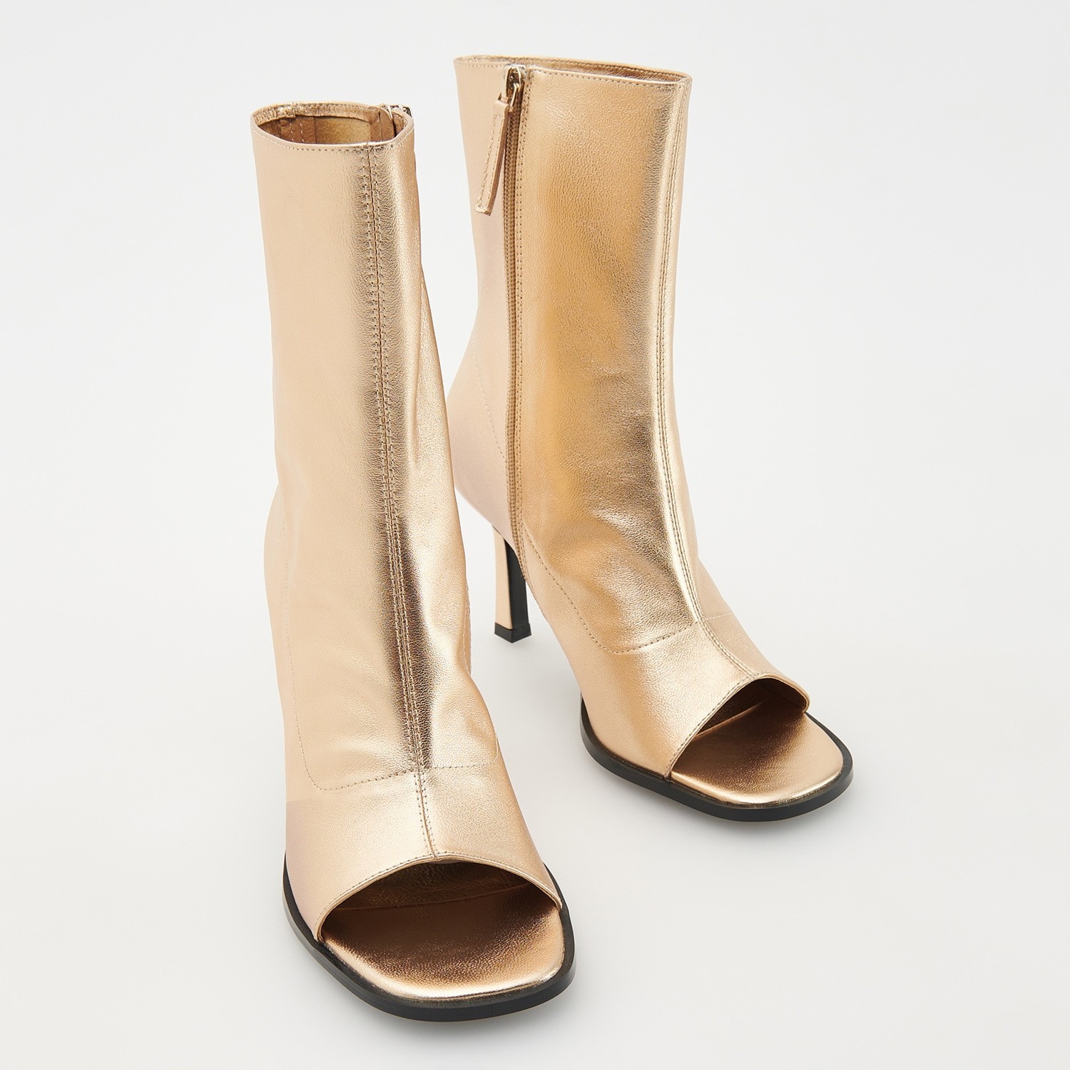 Reserved - Ladies` ankle boots - Zlatá