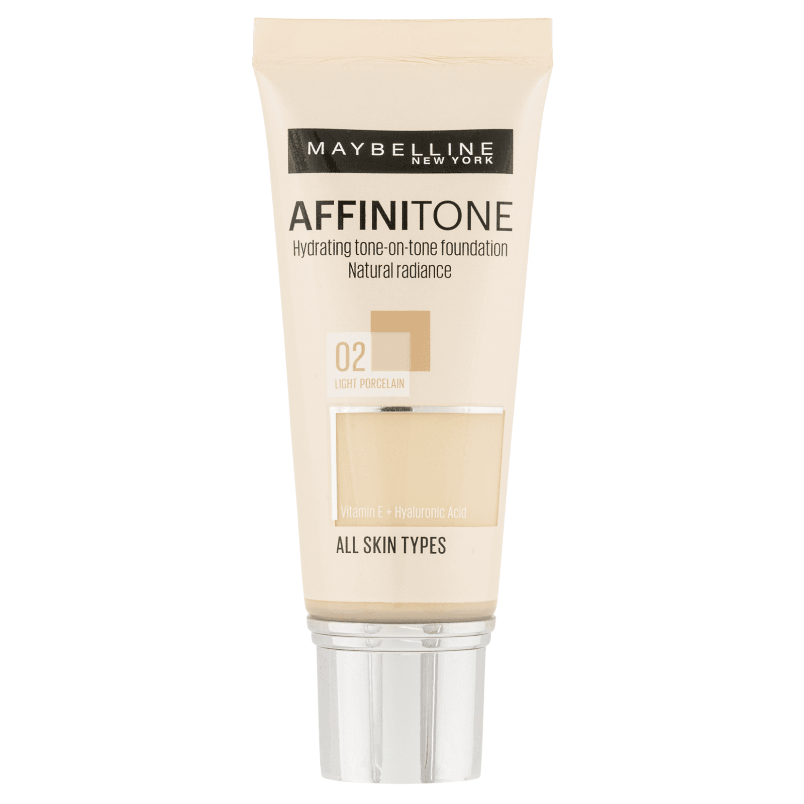 Maybelline New York Affinitone make-up odtieň 02 Light Porcelain 30 ml