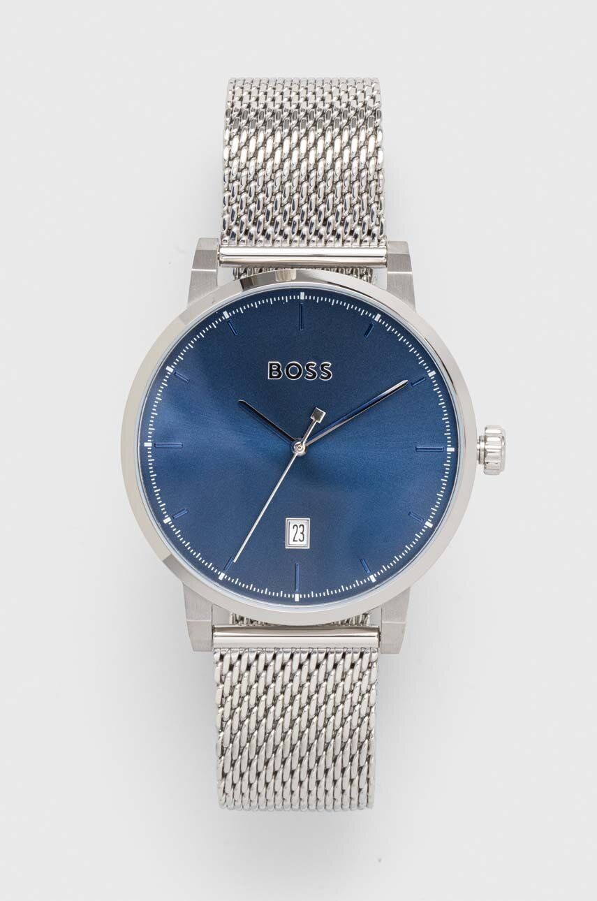 Hodinky HUGO 1513809 pánske, strieborná farba