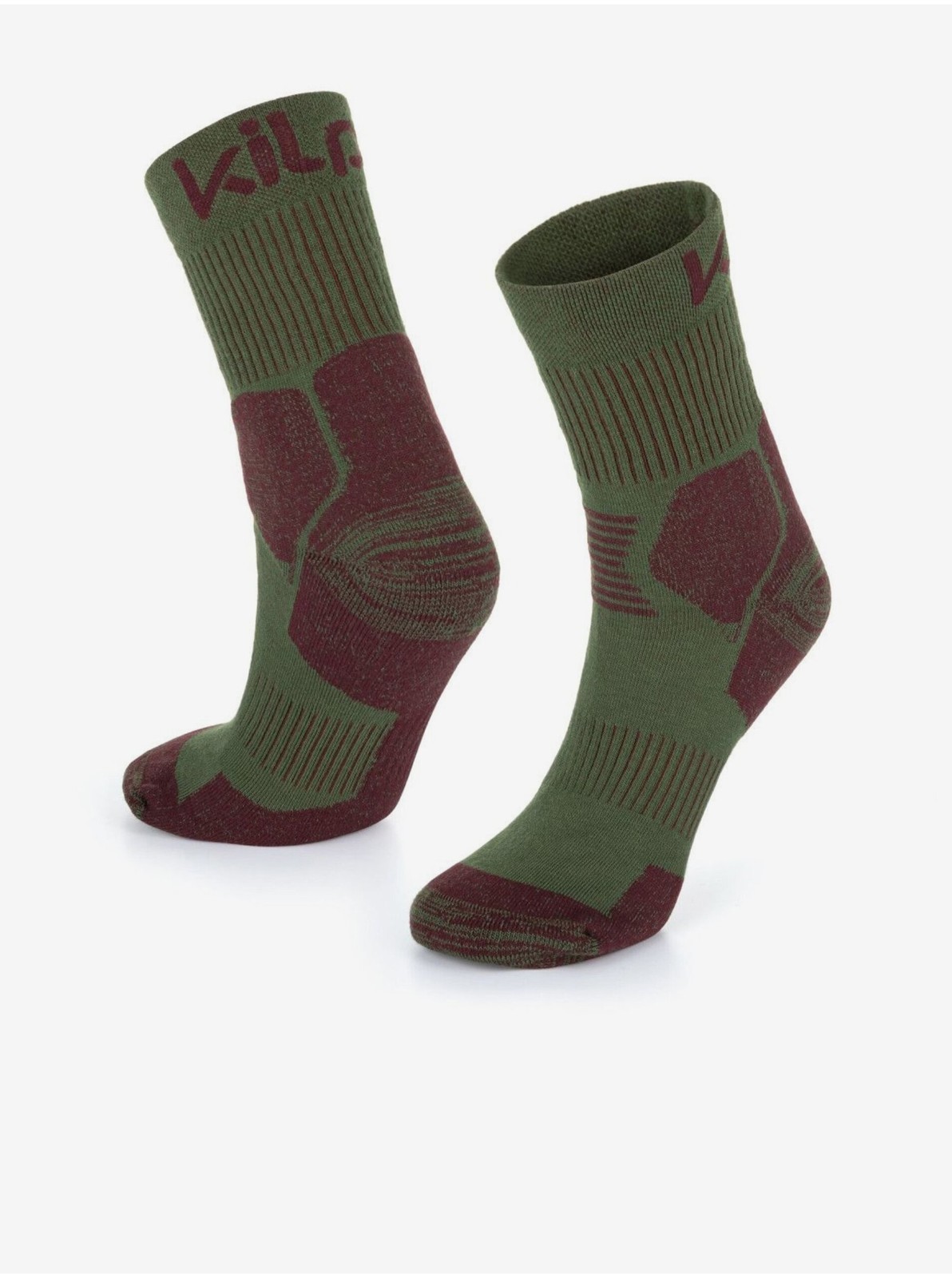 Kaki unisex outdoorové ponožky Kilpi ULTRA-U