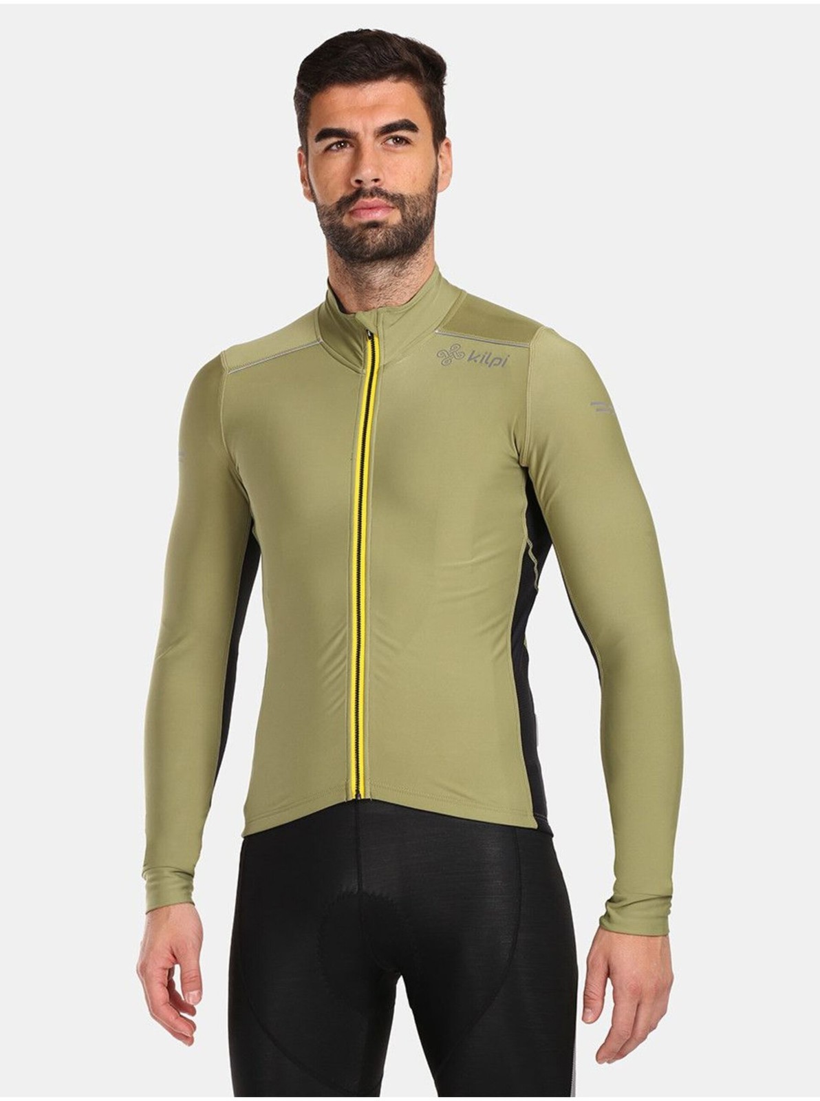 Kaki pánsky cyklistický dres Kilpi Campos-M