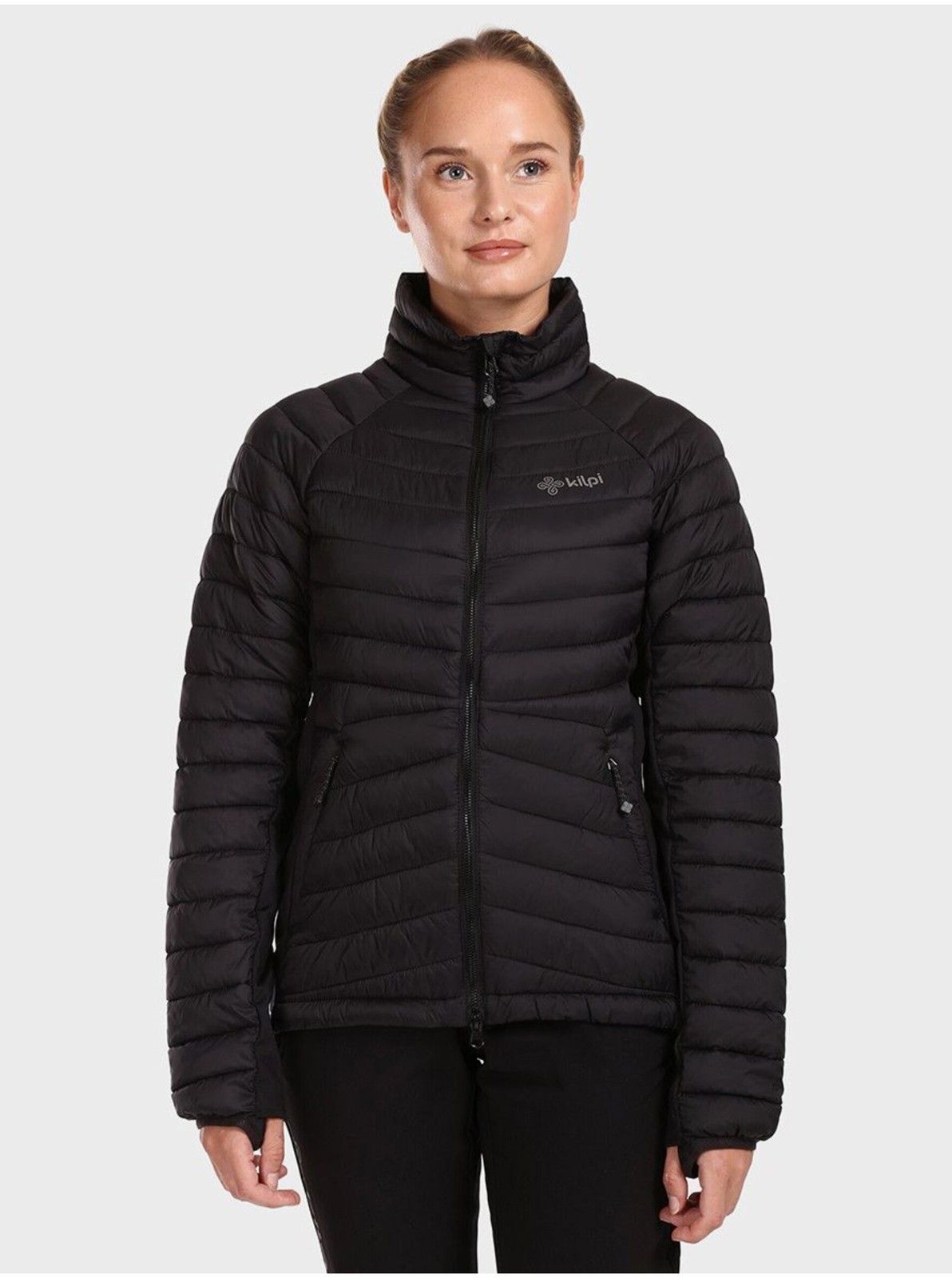Čierna dámska zimná prešívaná bunda Kilpi ACTIS