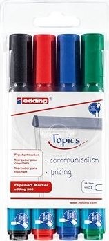 EDDING 380 na flipcharty, sada 4 farieb