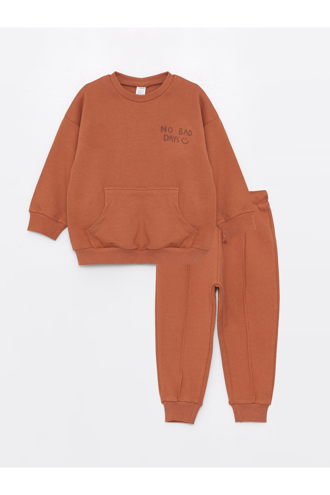 LC Waikiki Crew Neck Baby Boy Sweatshirt and Tracksuit Bottom 2-pack