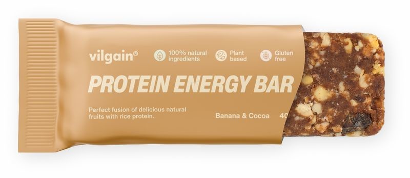 Vilgain Plant Protein Energy Bar kakao a banán 40 g