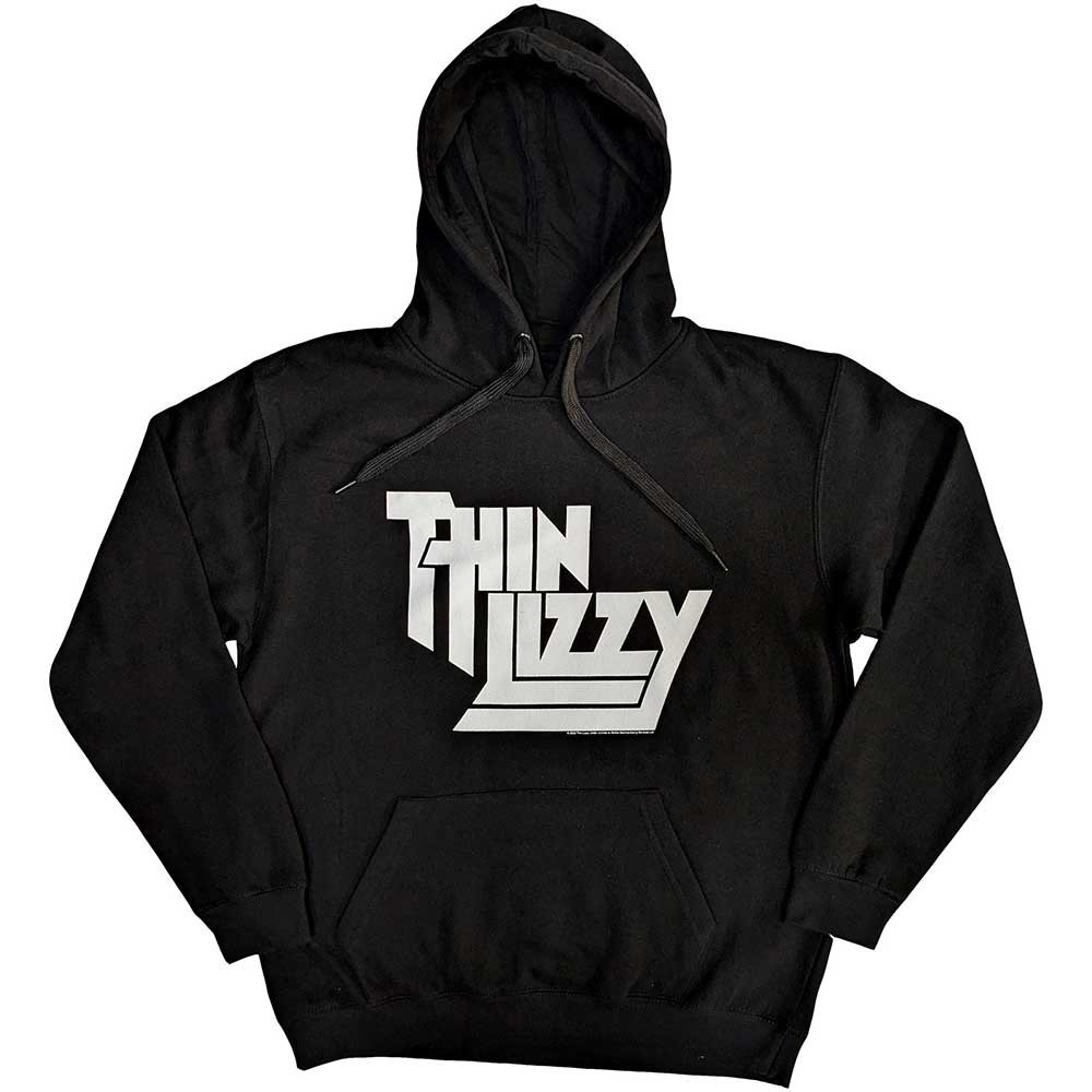 THIN LIZZY mikina Stacked Logo Čierna S