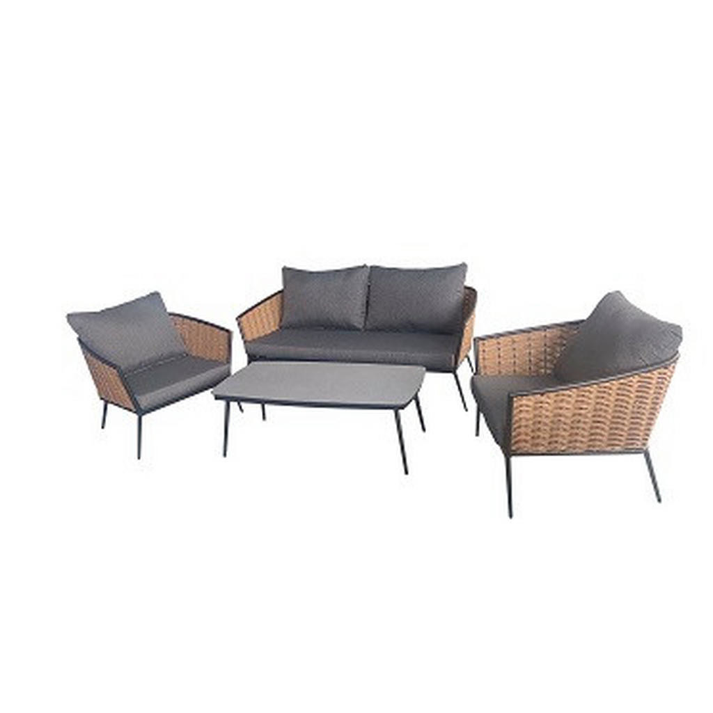 Ambia Garden TERASOVÁ SEDACIA SÚPRAVA, kov, plast, sklo