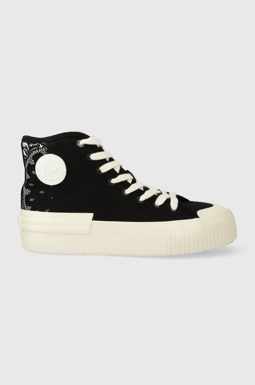 Tenisky Pepe Jeans PLS31554 dámske, čierna farba, SAMOI DIVIDED