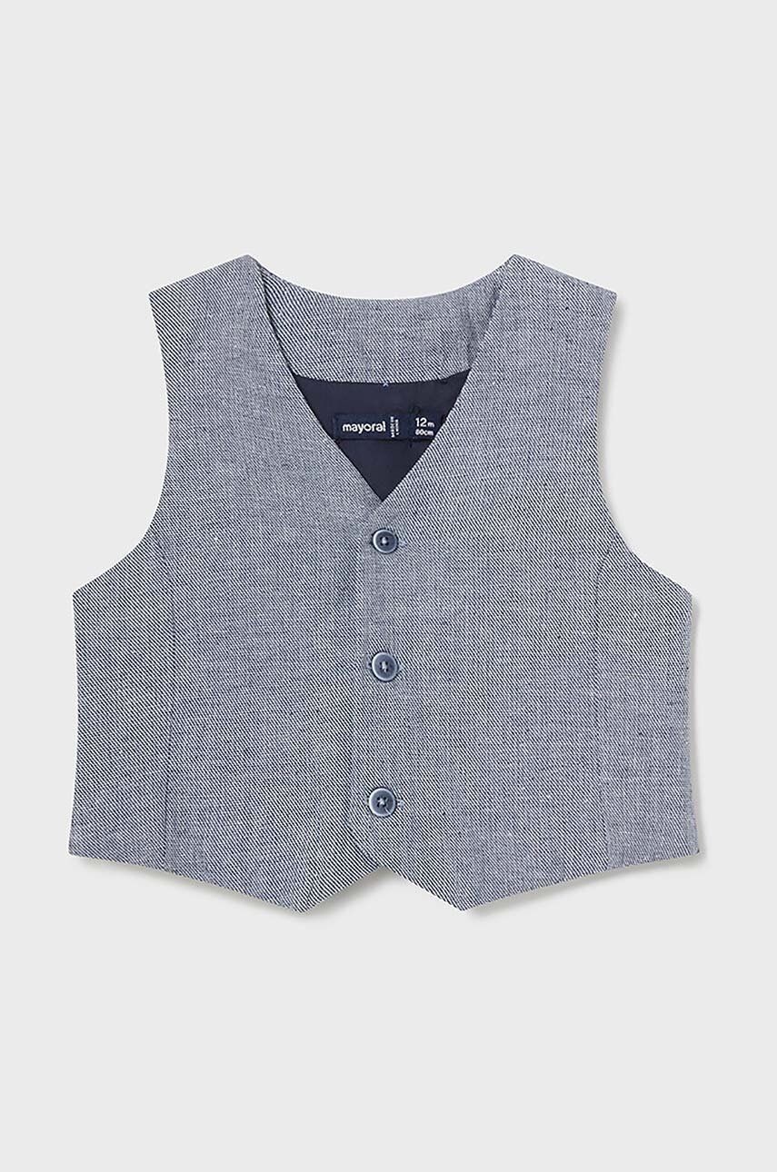Vesta pre bábätká s prímesou ľanu Mayoral