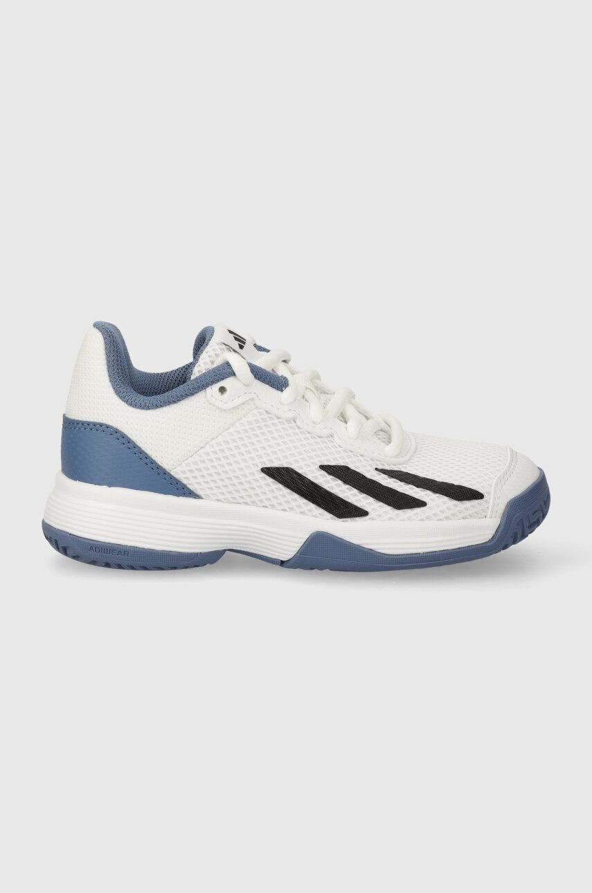 Detské tenisky adidas Performance Courtflash K biela farba