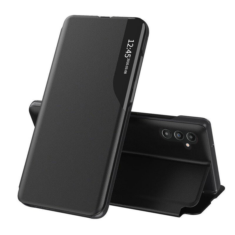 Techsuit Samsung Galaxy A35 Elegantné knižkové puzdro View Case  KP29941 čierna