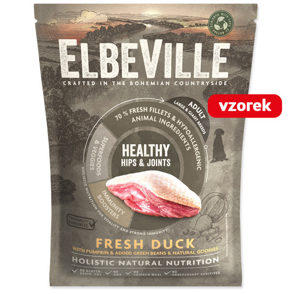 VZORKA Elbeville Adult Large Fresh Duck Healthy Hips and Joints 100 g