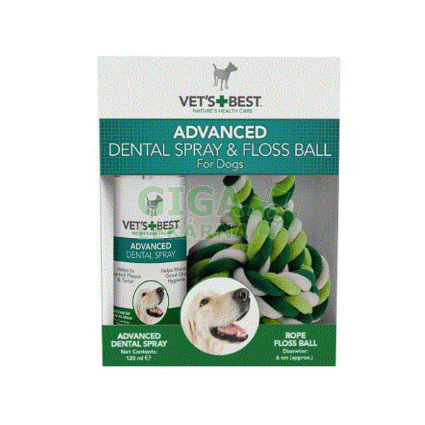 VET's BEST dentálny sprej pre psy + lano 120 ml