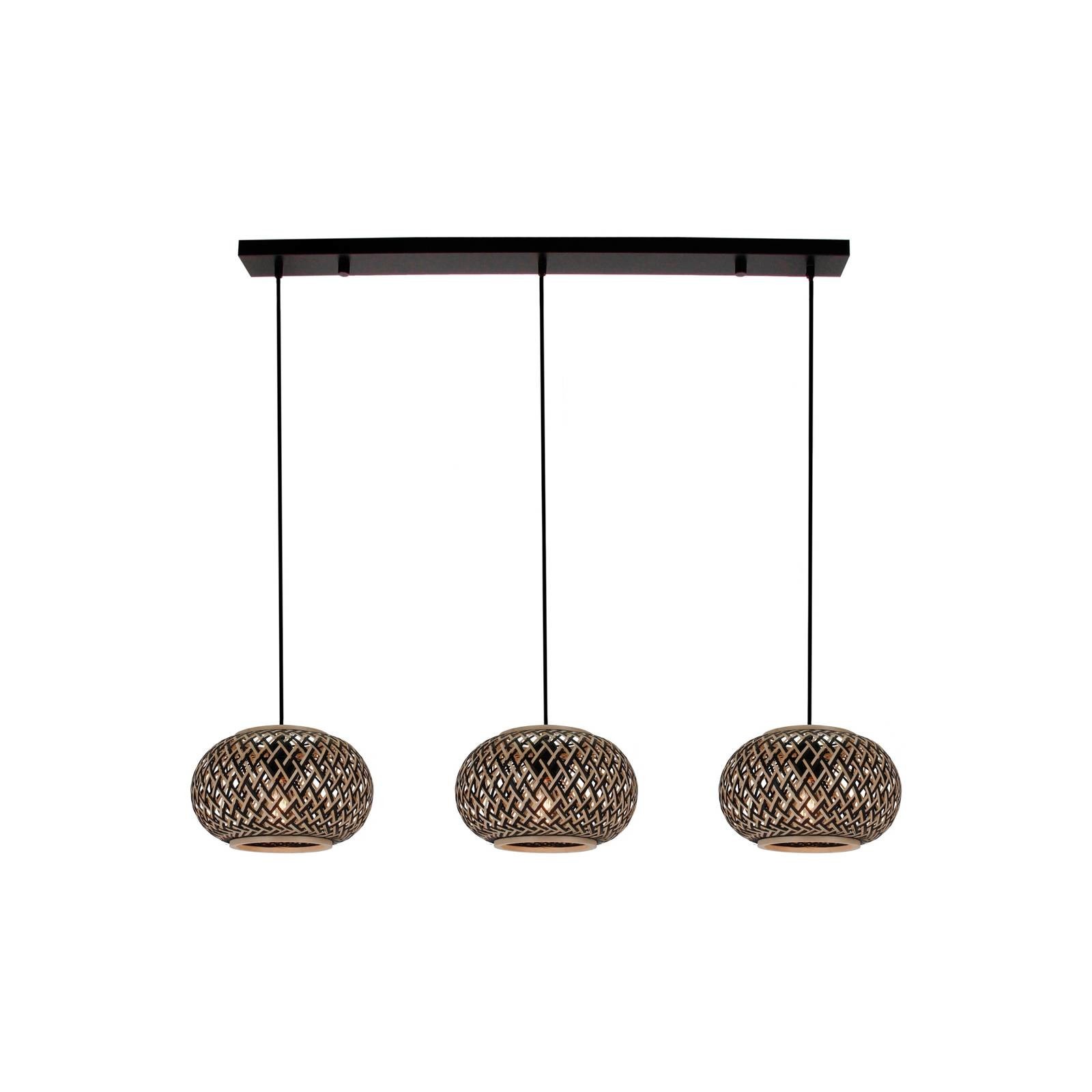 Lindby Nerys závesné svietidlo, 3-plameňové