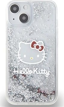 Hello Kitty Liquid Glitter Electroplating Head Logo Zadný Kryt na iPhone 13 Transparent