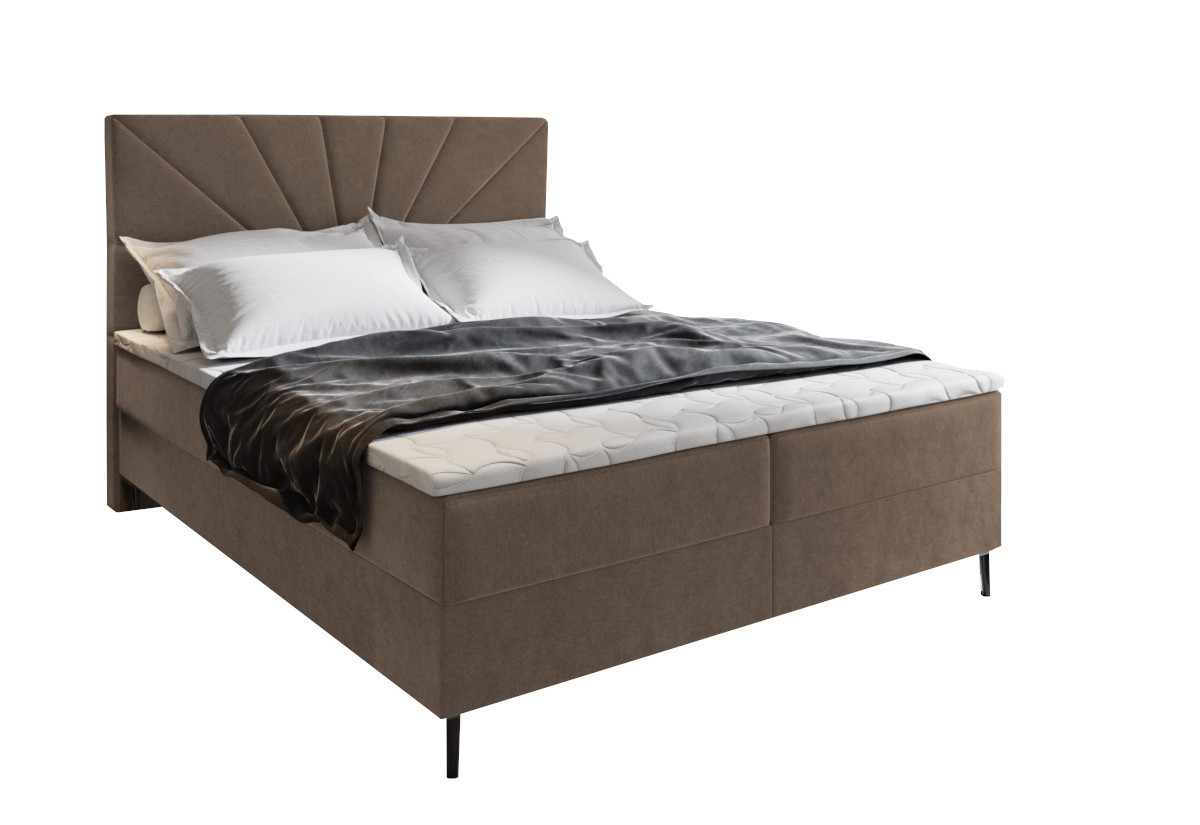 Expedo Čalúnená posteľ boxspring MERI, 160x200,  cosmic 800