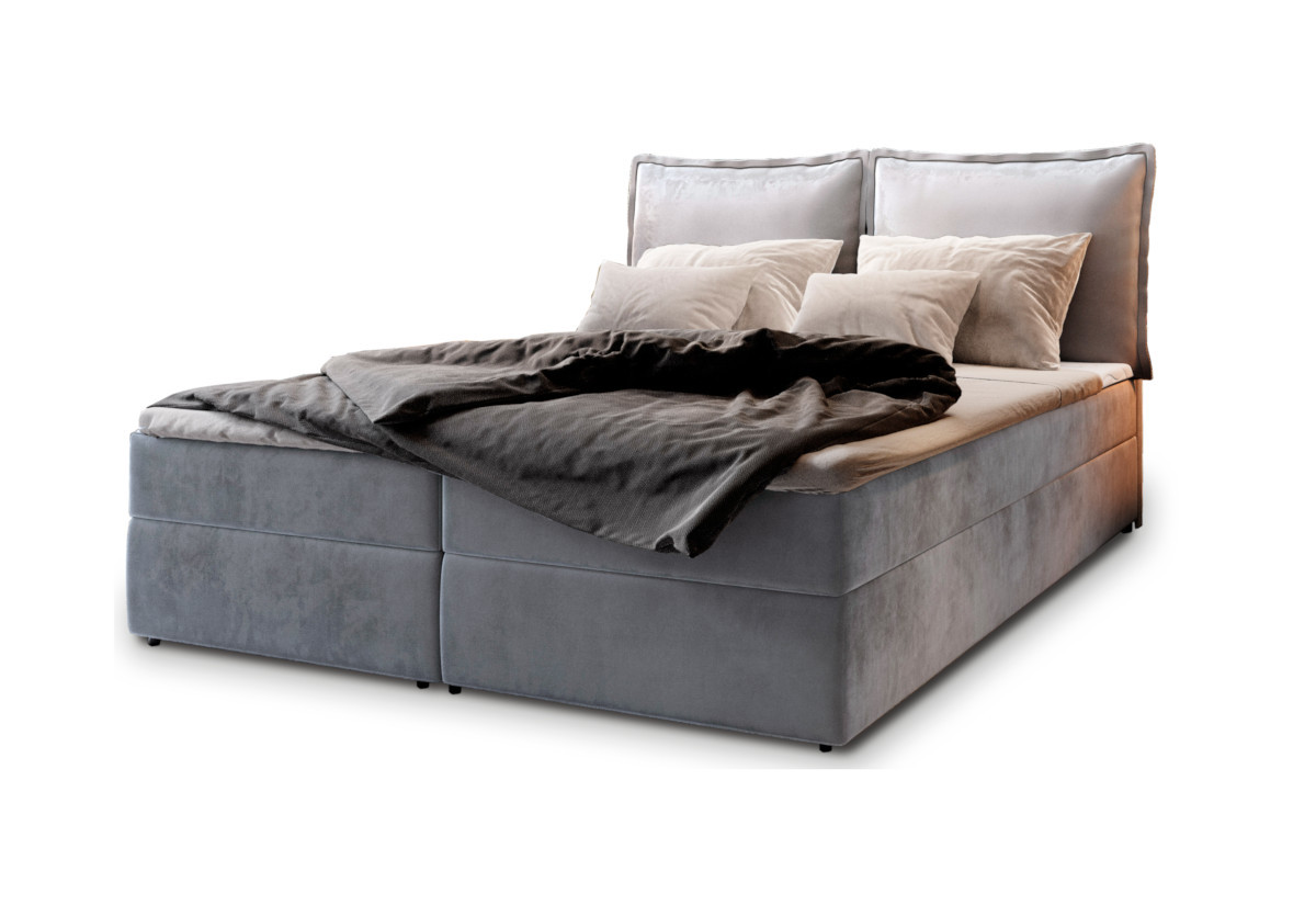 Expedo Čalúnená posteľ boxspring LINTO, 180x200, monolith 84