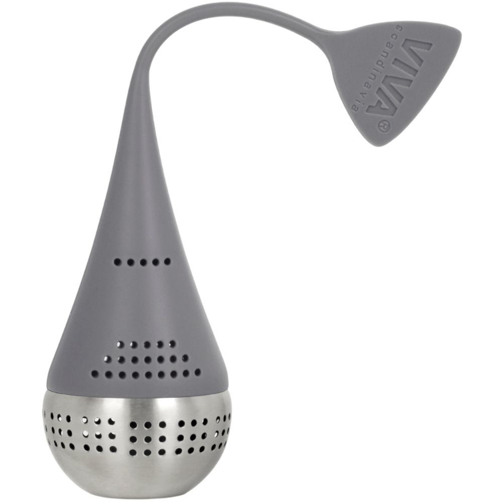 Čajový infúzor INFUSION EGG 16 cm, sivá, nerezová oceľ, Viva Scandinavia