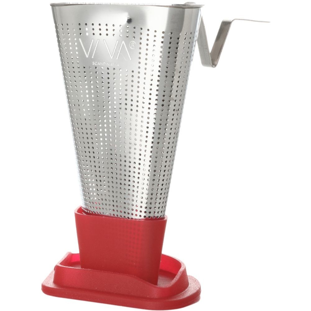 Čajový infúzor INFUSION 9 cm, červená, nerezová oceľ, Viva Scandinavia