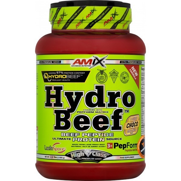 Amix HydroBeef Farba: mocca-čoko-káva, Veľkosť: 1000 g