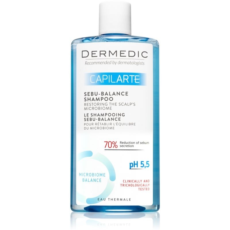 Dermedic Capilarte hĺbkovo čistiaci šampón pre mastnú pokožku hlavy 300 ml