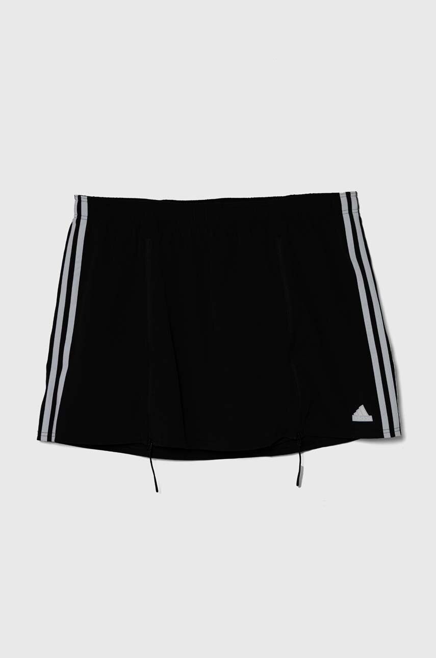 Sukňa adidas čierna farba, mini, rovný strih