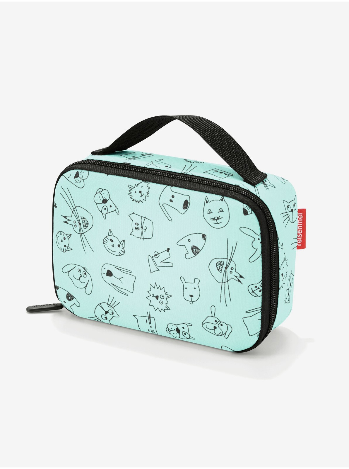 Svetlomodrý detský termo desiatový box Reisenthel Zvieratká