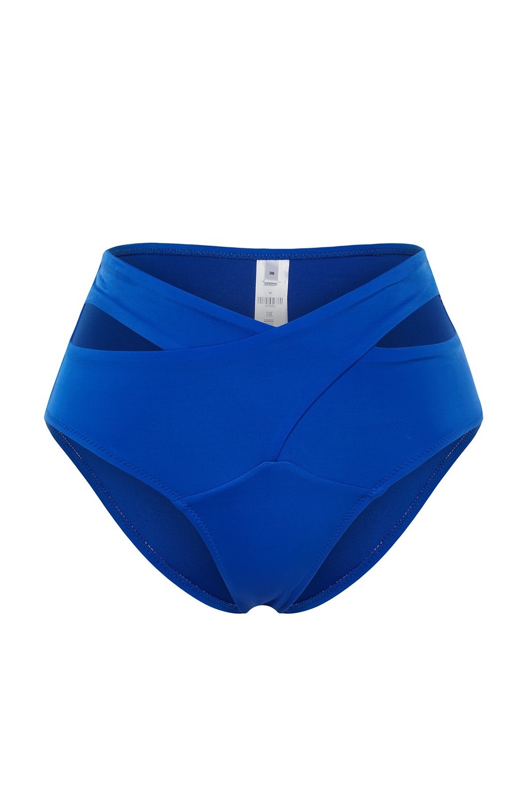 Trendyol Saxe Blues Cut Out/Windowed High Waist Bikini Bottom
