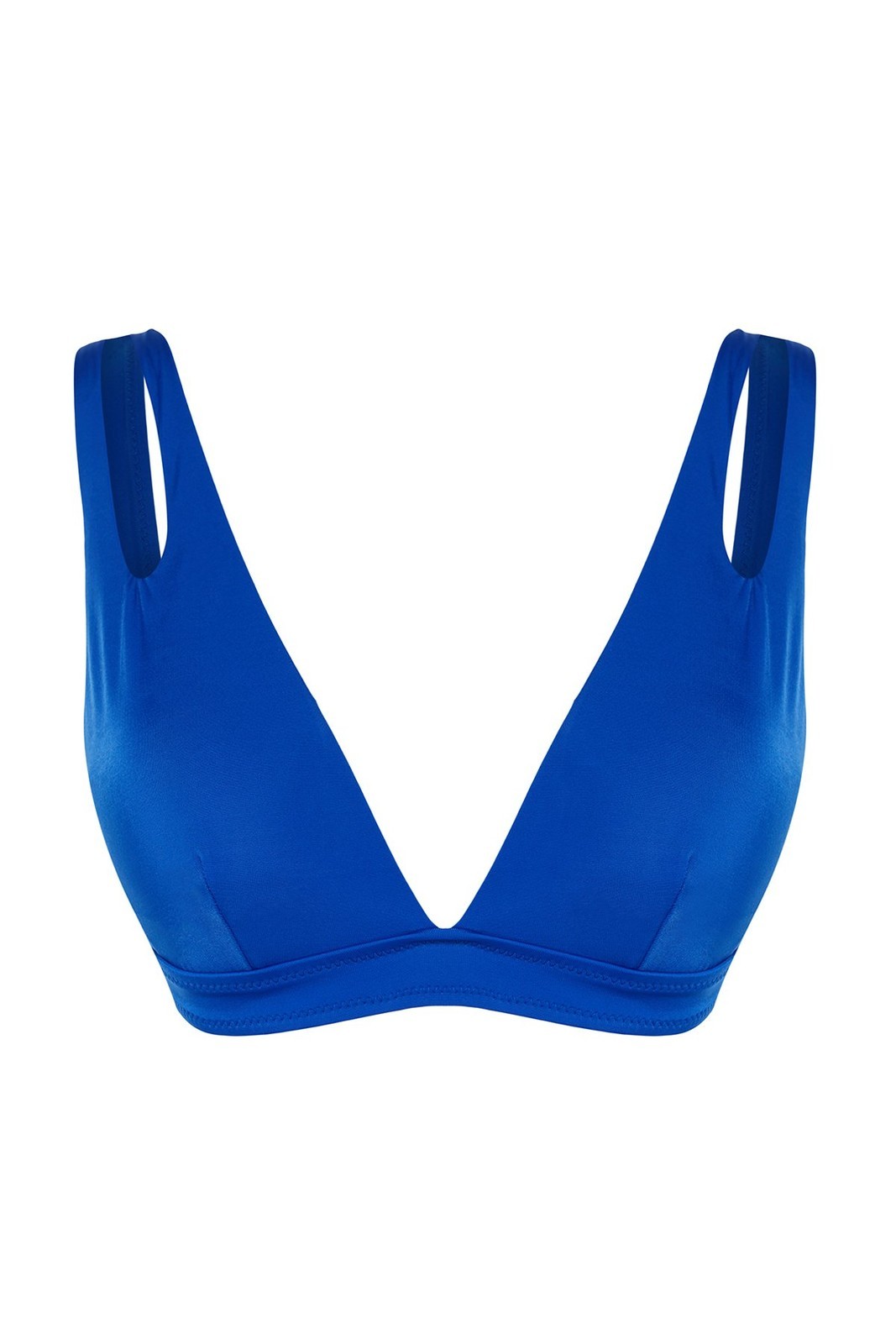 Trendyol Saks Triangle Cut Out/Window Bikini Top