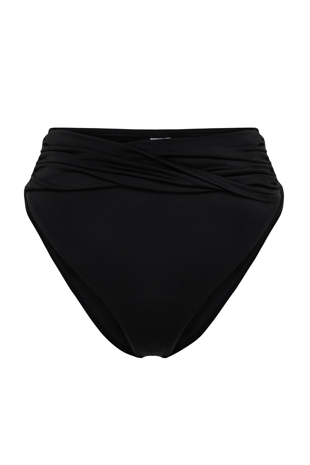 Trendyol Black Knotted High Waist Bikini Bottom