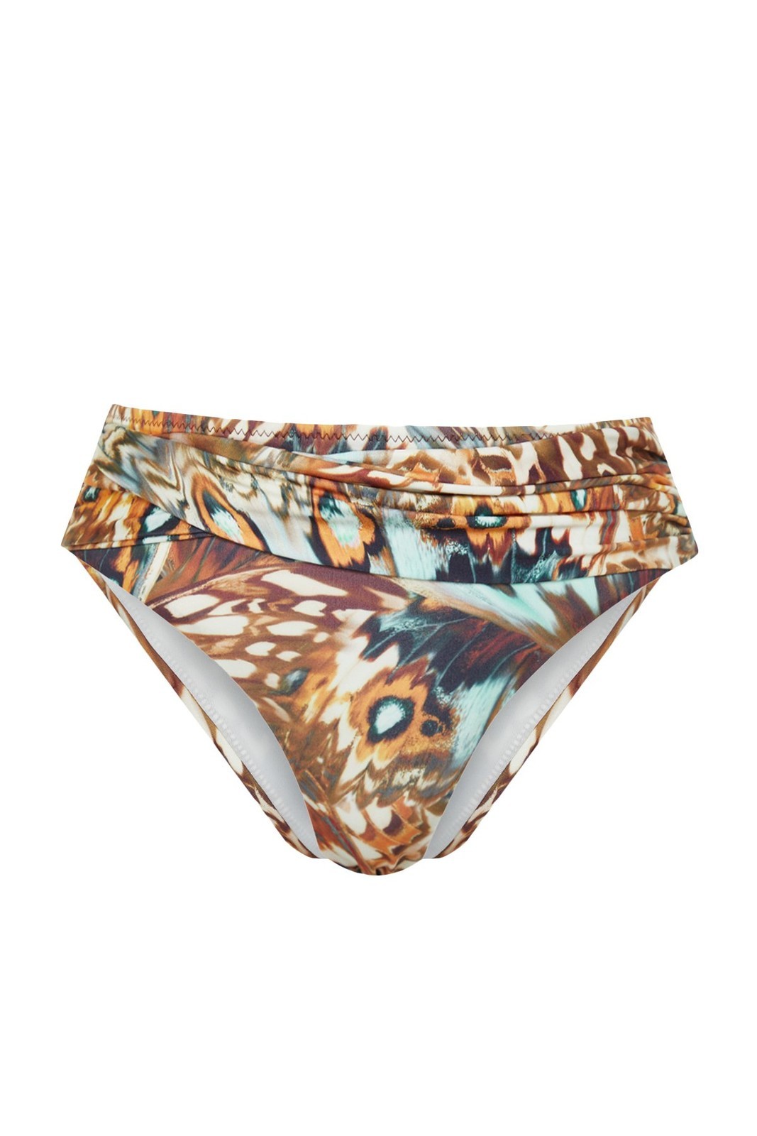 Trendyol Animal Pattern Knotted High Waist Bikini Bottoms
