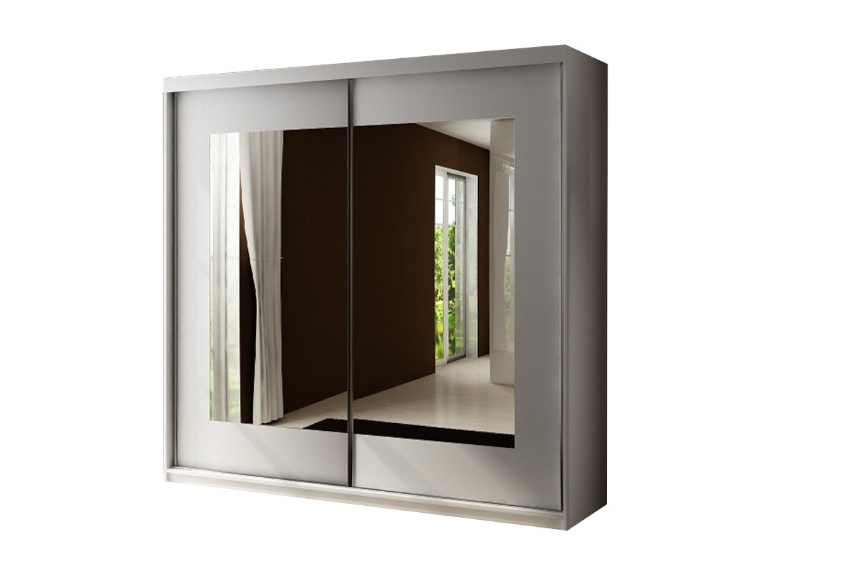 Expedo Šatníková skriňa AFILA 200, 200x200x62, biela