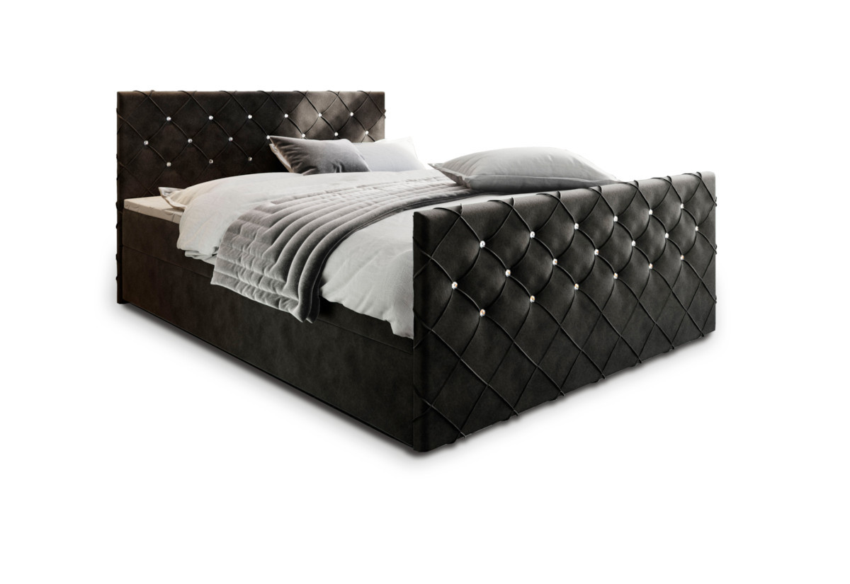 Expedo Čalúnená posteľ boxspring MINDY, 180x200,  magic velvet 2219