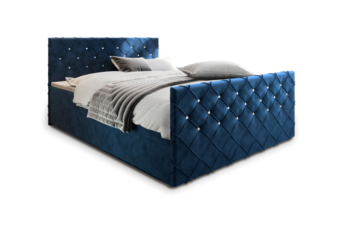 Expedo Čalúnená posteľ boxspring MINDY, 180x200,  magic velvet 2216