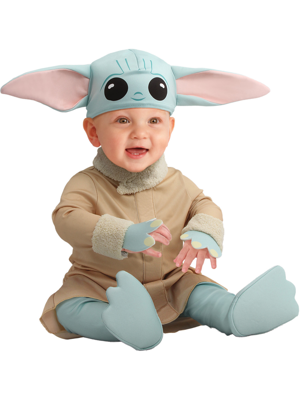 Rubies Detský kostým pre najmenších - Mandalorian Baby Yoda Veľkosť najmenší: 6 - 12 mesiacov