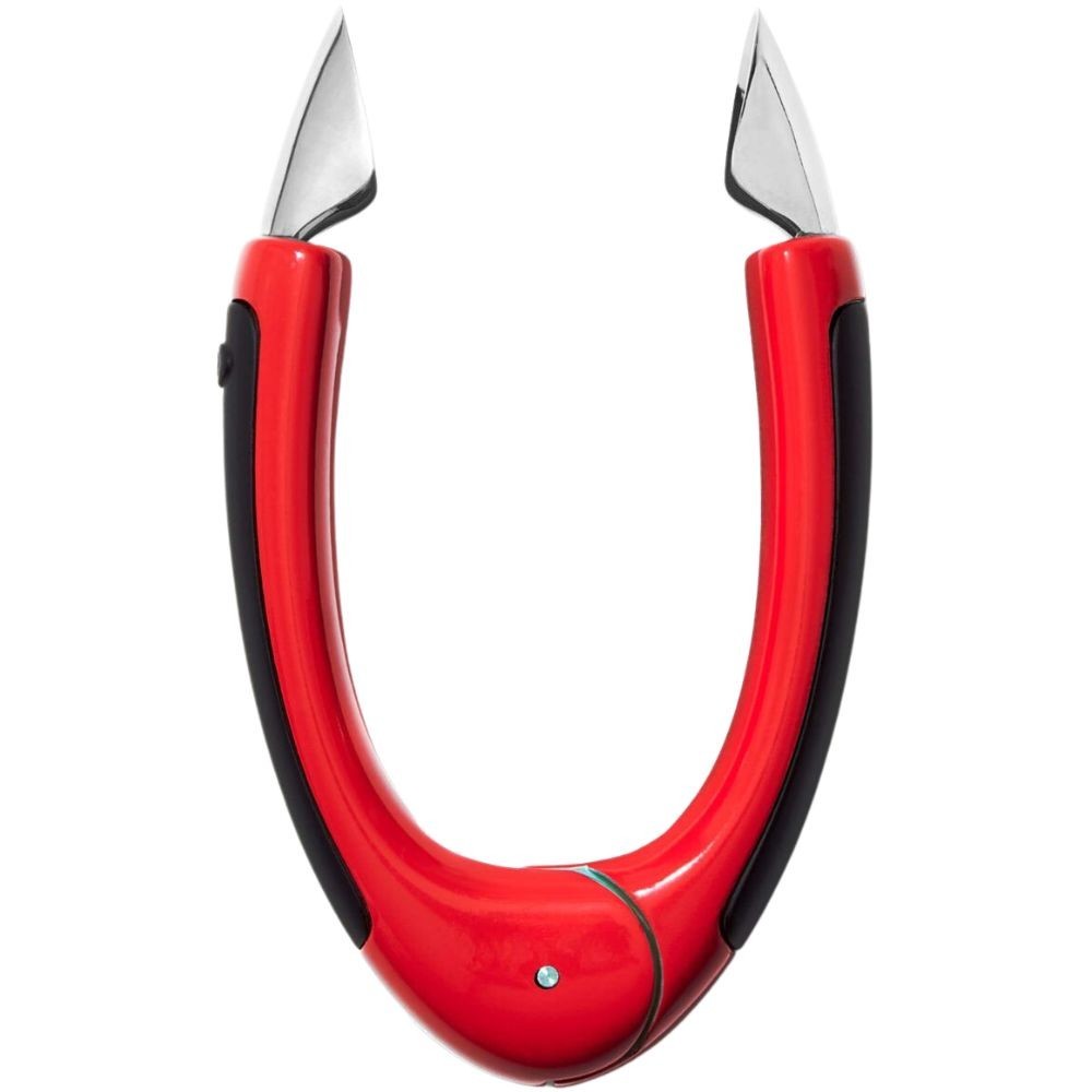 Odstopkovač jahôd GOOD GRIPS 9 cm, červená, plast, OXO