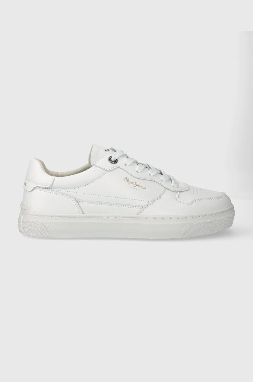 Kožené tenisky Pepe Jeans PMS00009 biela farba, CAMDEN CLASS M