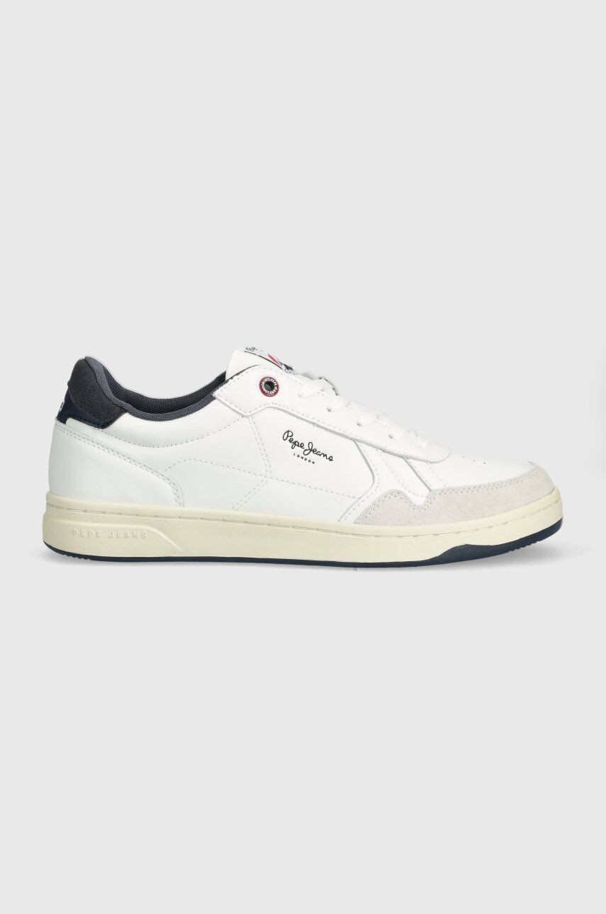 Kožené tenisky Pepe Jeans PMS00013 biela farba, KORE BRIT M