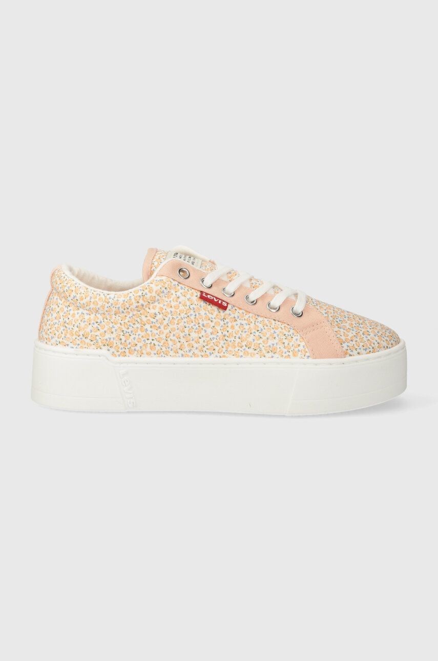 Tenisky Levi's TIJUANA 2.0 dámske, oranžová farba, 234188.75
