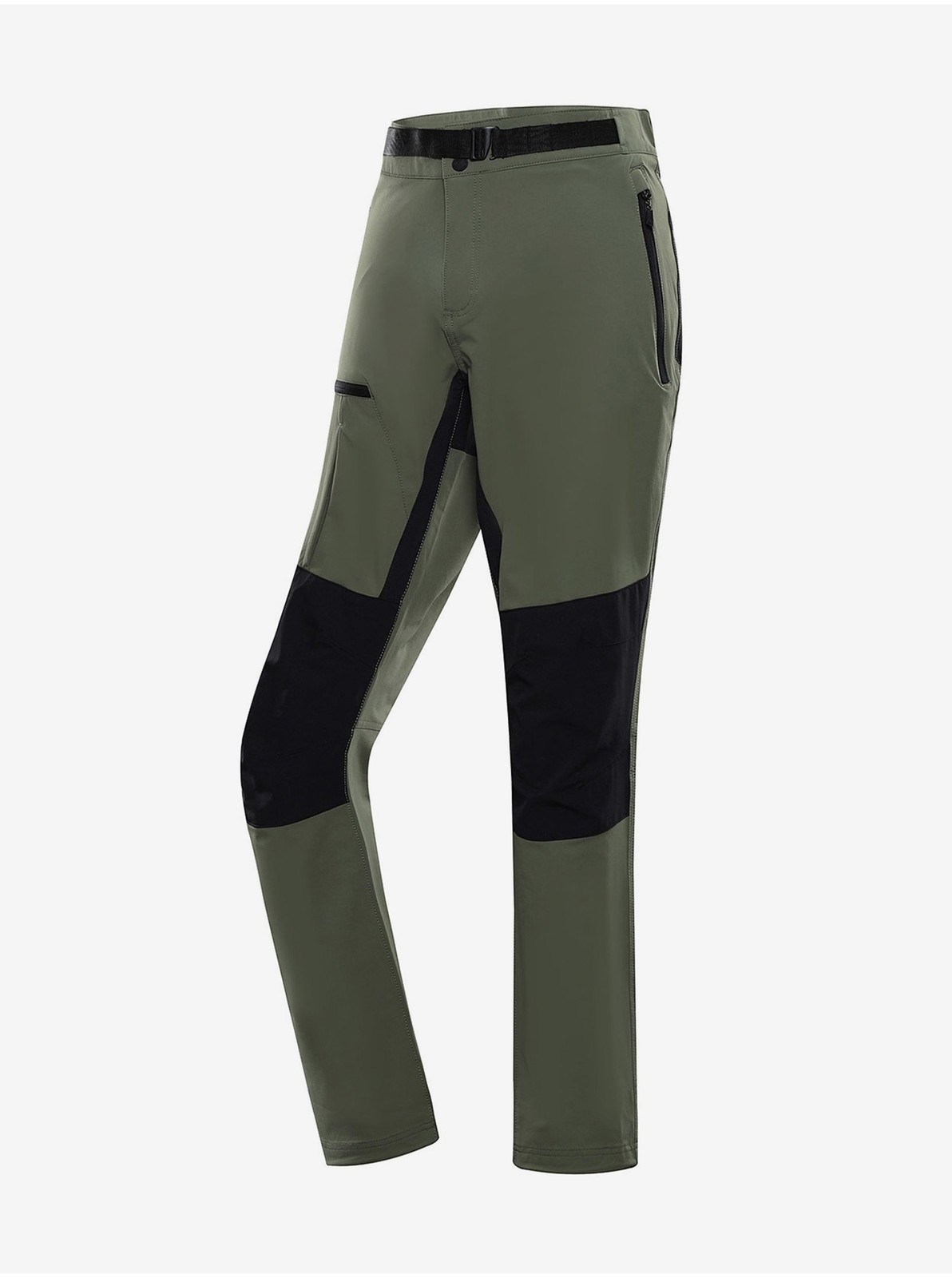 Khaki pánske softshellové nohavice ALPINE PRO Span