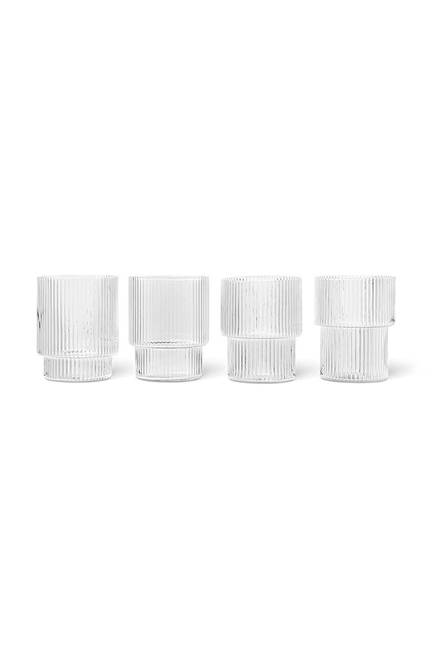 Sada pohárov ferm LIVING Ripple Glasses 4-pak