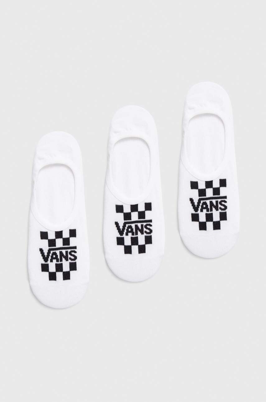 Ponožky Vans 3-pak pánske, biela farba