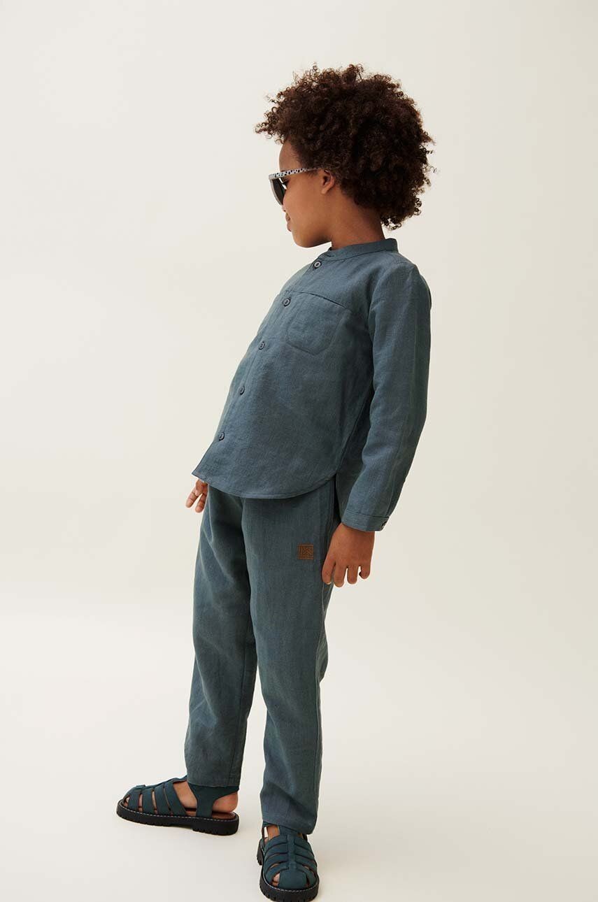 Detské nohavice s prímesou ľanu Liewood Orlando Linen Pants jednofarebné