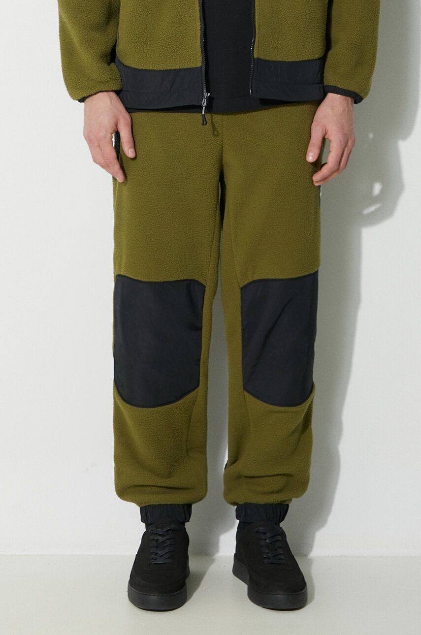 Tepláky The North Face M Fleeski Y2K Pant zelená farba, vzorované, NF0A879MPIB1