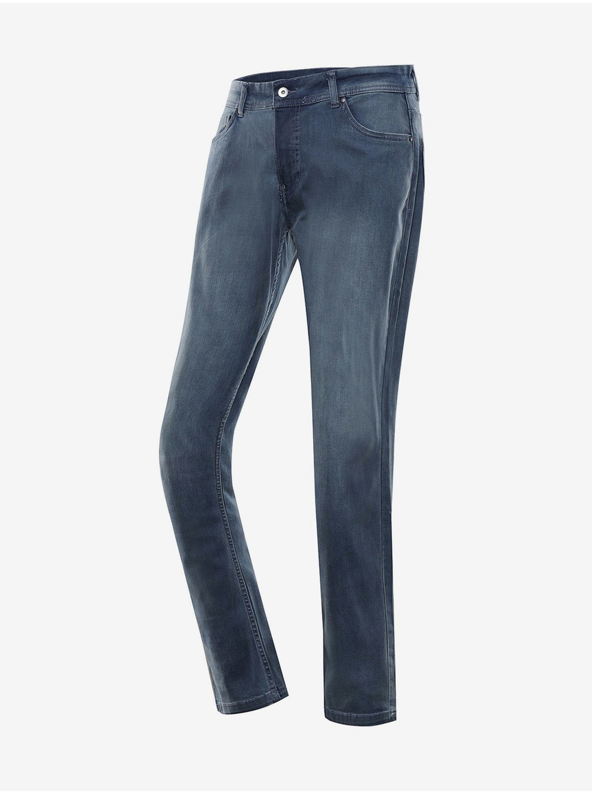 Modré pánske slim fit džínsy NAX GERW