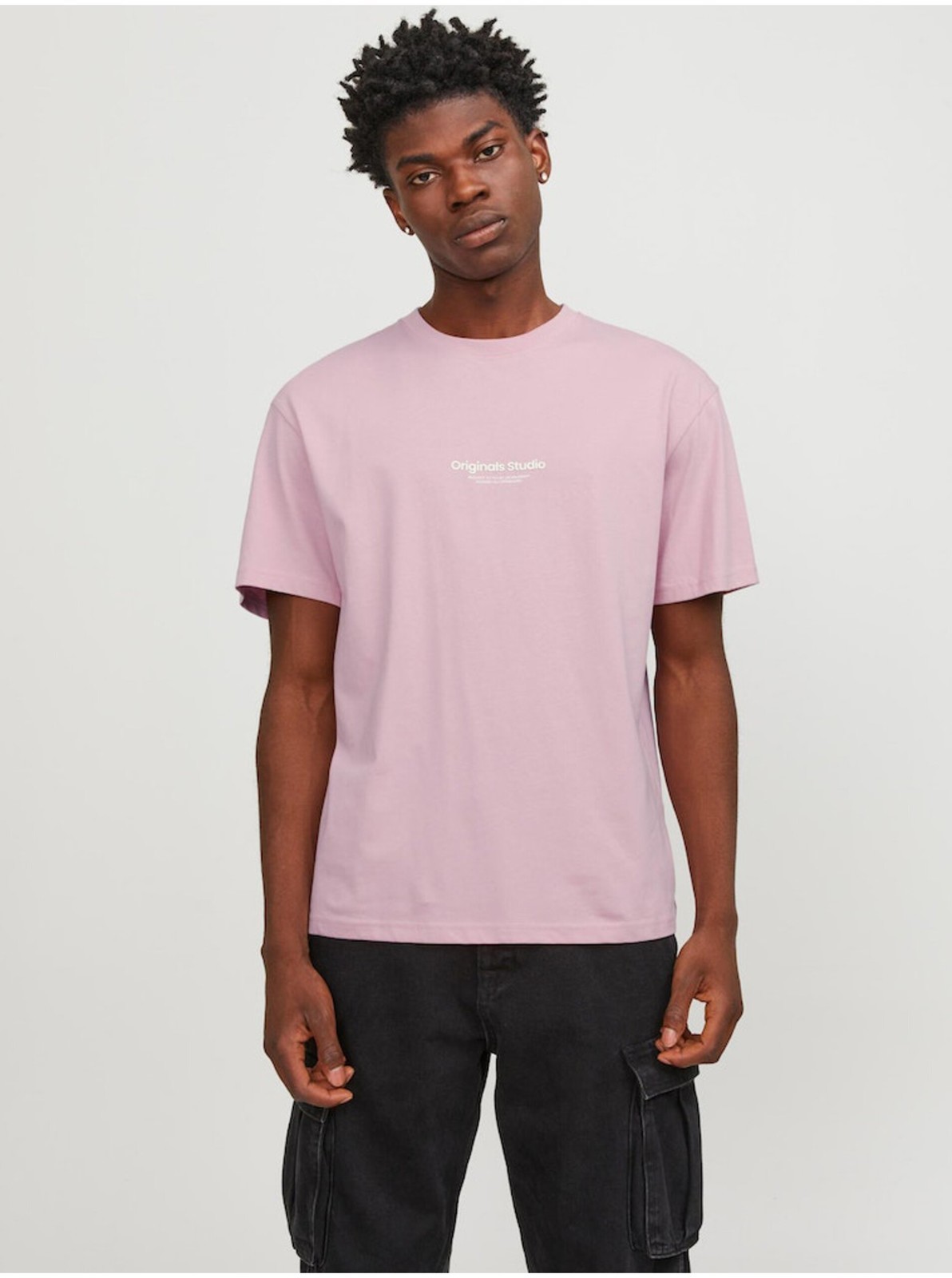 Svetloružové pánske tričko Jack & Jones Vesterbro