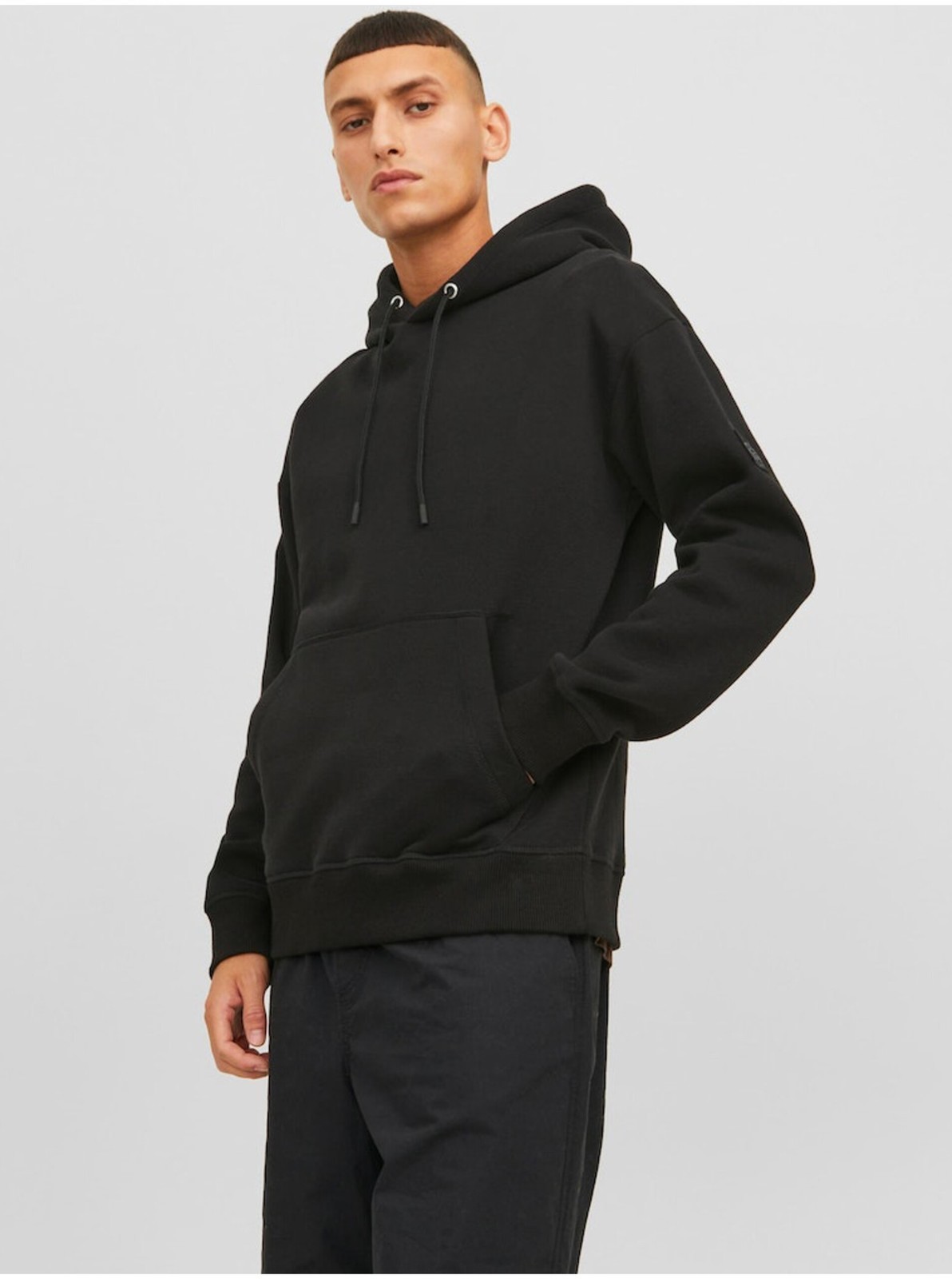 Čierna pánska mikina s kapucňou Jack & Jones Classic