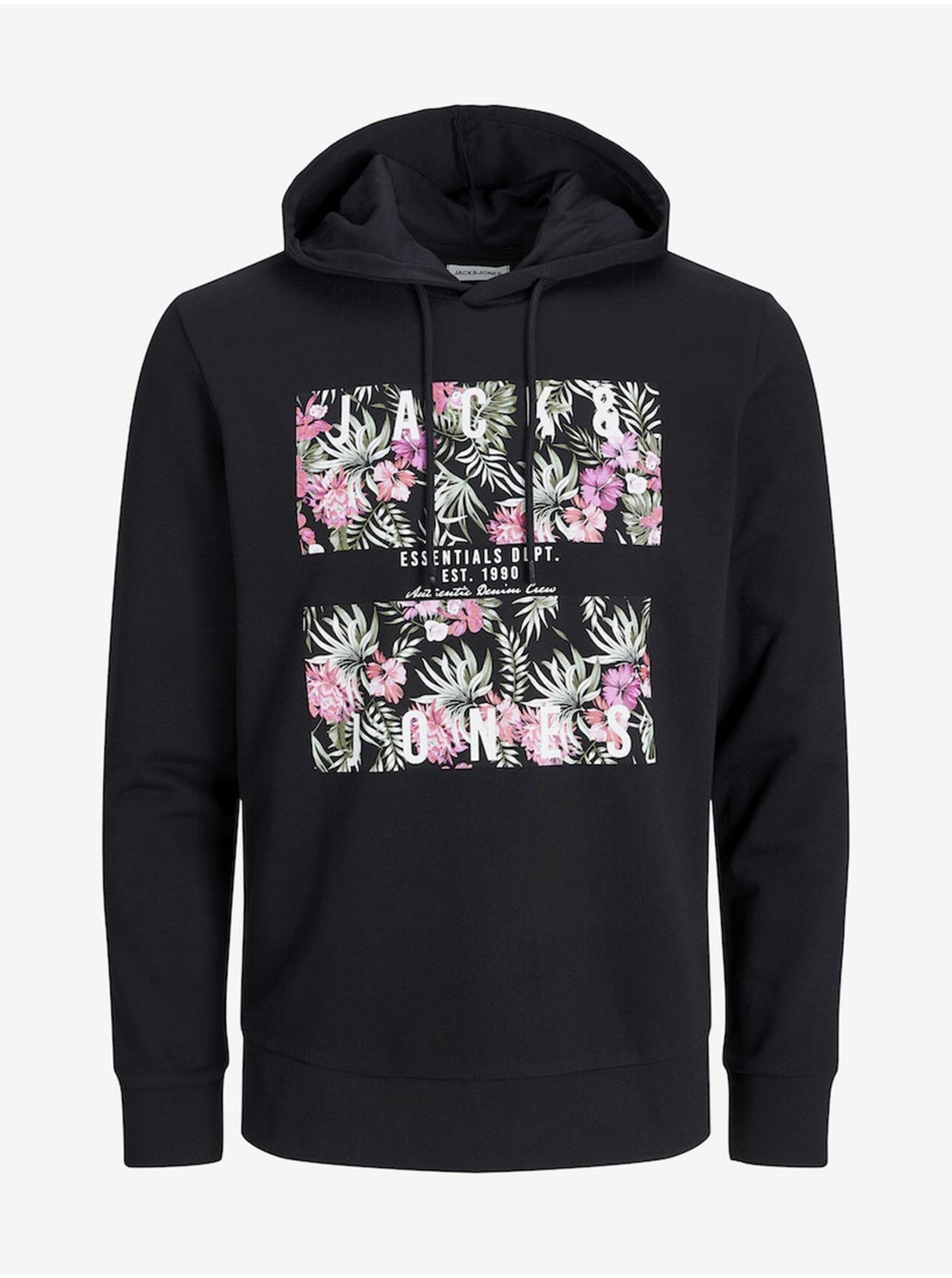 Čierna pánska mikina s kapucňou Jack & Jones Chill